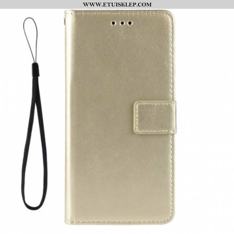 Etui Folio do Samsung Galaxy A52 4G / A52 5G / A52s 5G Błyszcząca Sztuczna Skóra